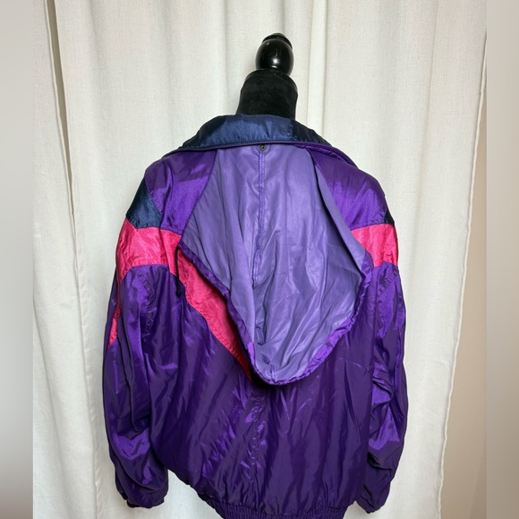 Vintage Descente Ski Jacket Colorblock | Men’s Large |80s Retro Trendy Luxury - Picture 10 of 14
